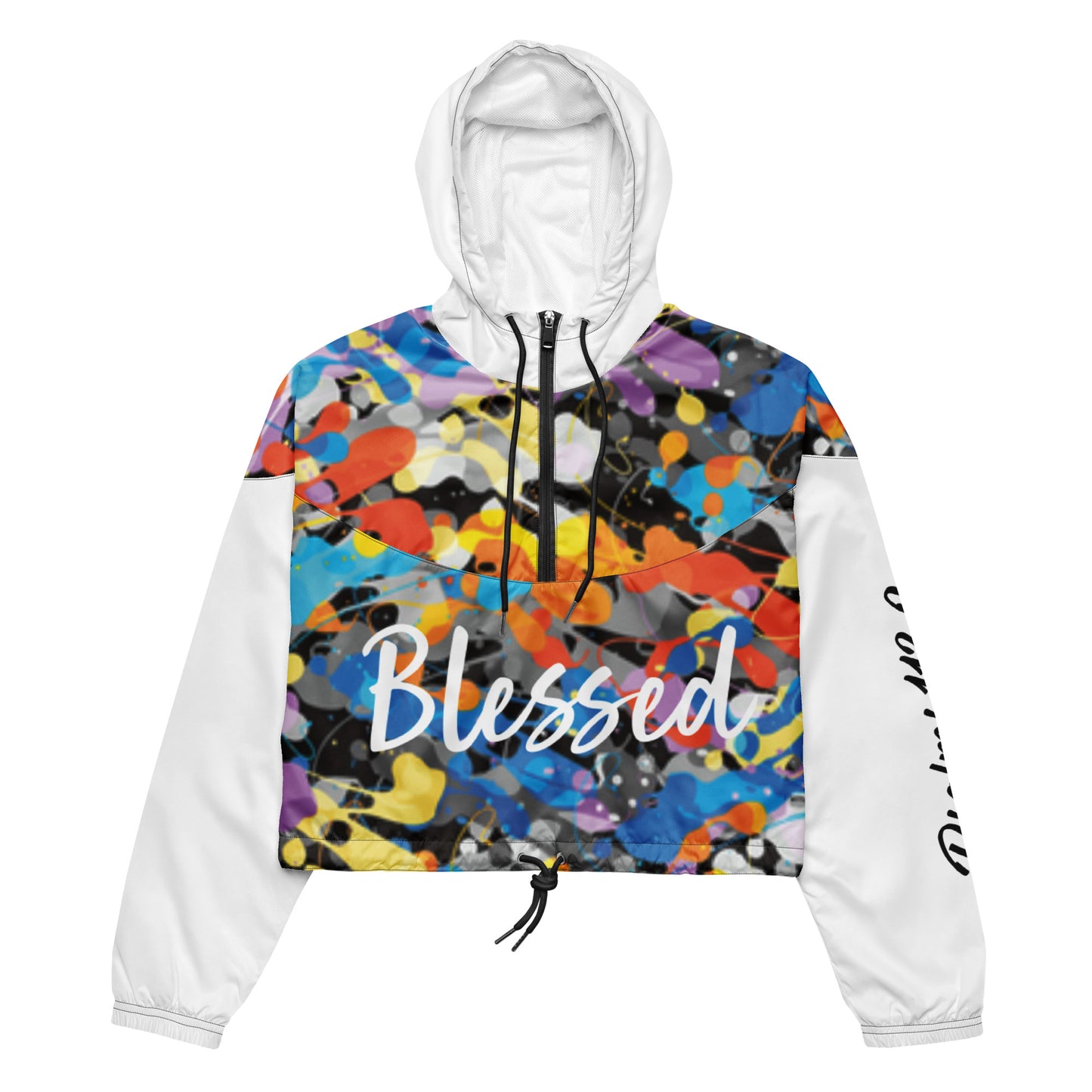 Women’s Blessed cropped windbreaker