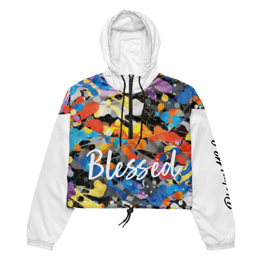 Women’s Blessed cropped windbreaker