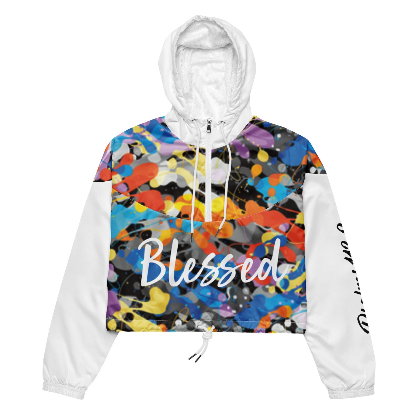Women’s Blessed cropped windbreaker