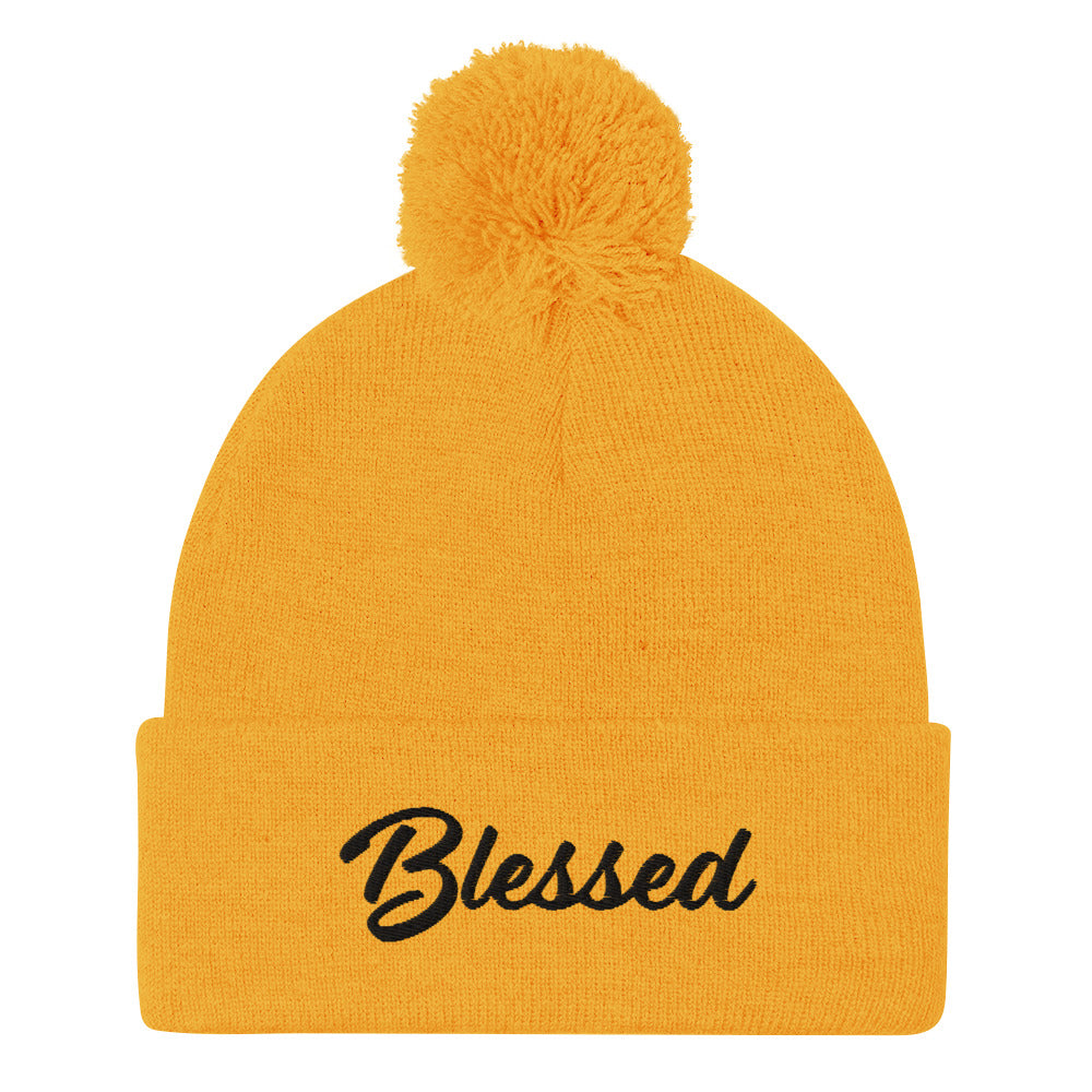 Blessed Pom-Pom Beanie