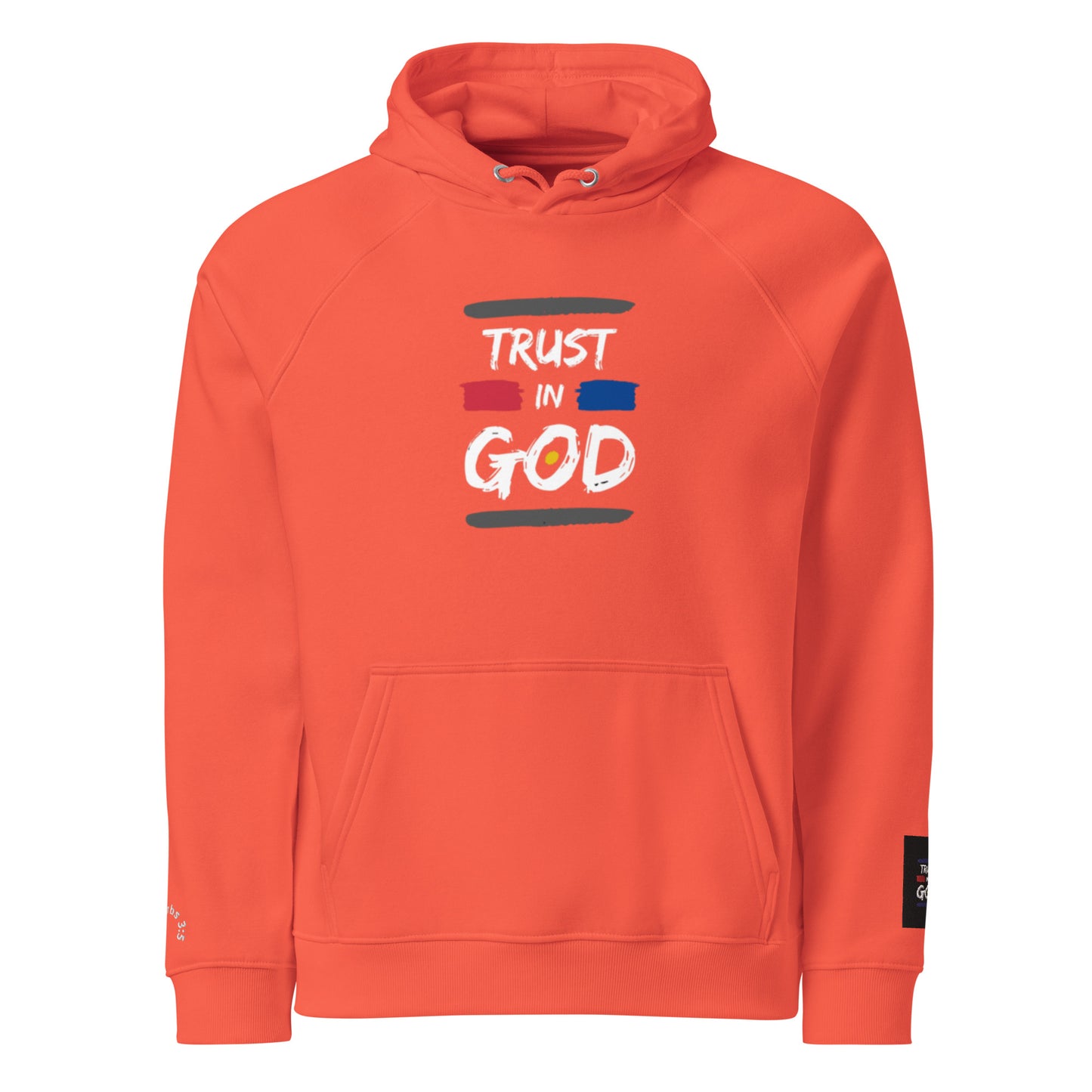 Trust in God Unisex eco raglan hoodie